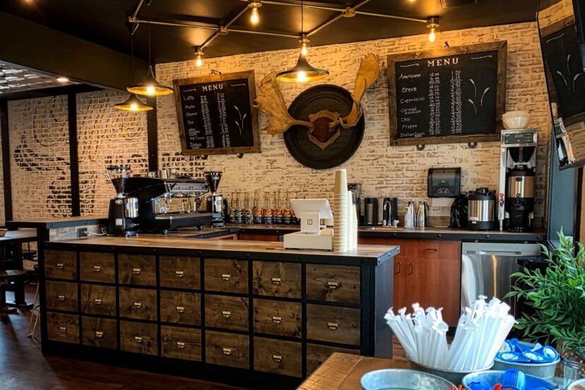 coffee bar cabinet