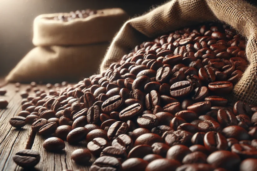 Organic coffee beans