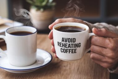 avoid reheating coffee